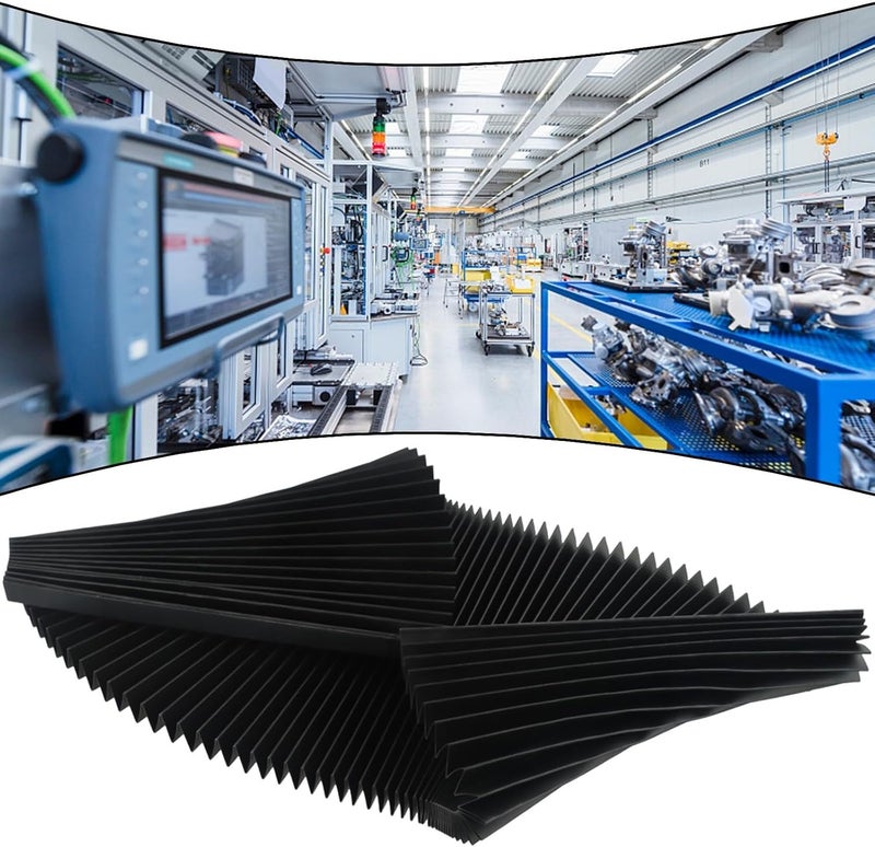 Clashpower CNC Machine Accordion Dust Cover,Milling Machine Flexible Protective Cover,Bellows Waterproof Protective Cover(200mm), as picture show, V7B9J880DB830MWJ73VDV - Image 3